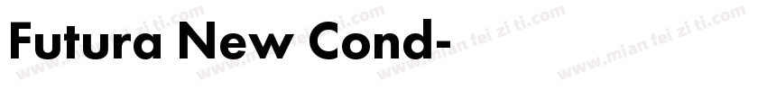 Futura New Cond字体转换